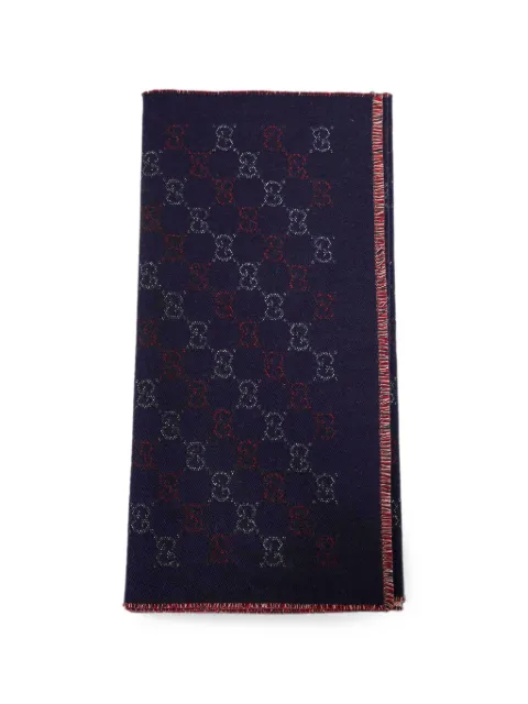 Gucci GG jacquard wool scarf