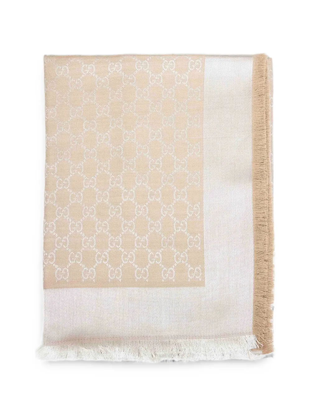 구찌 GG jacquard fringed scarf 8555393GA489877