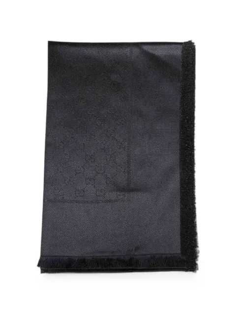 Gucci GG fringe-trim scarf