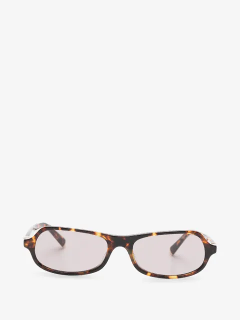 Miu Miu Eyewear tortoiseshell-effect rectangle-frame sunglasses