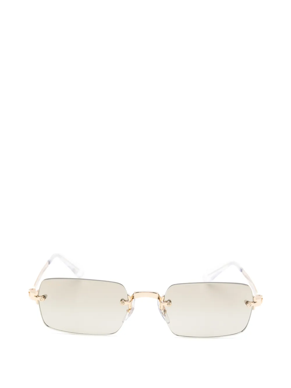 Ray-Ban x Asap Rocky rimless rectangle-shape sunglasses - Oro