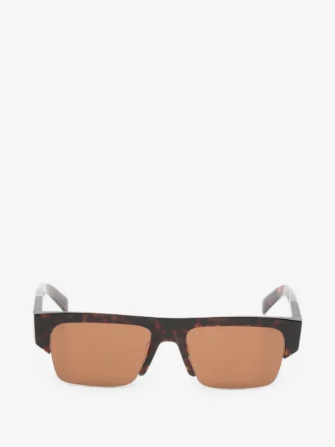 Prada Eyewear tortoiseshell-effect rectangle-frame sunglasses