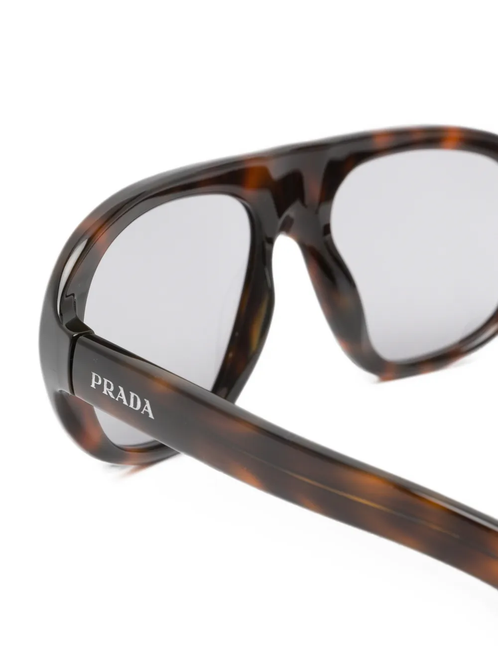 Prada Eyewear Zonnebril met schildpadschild-effect Bruin