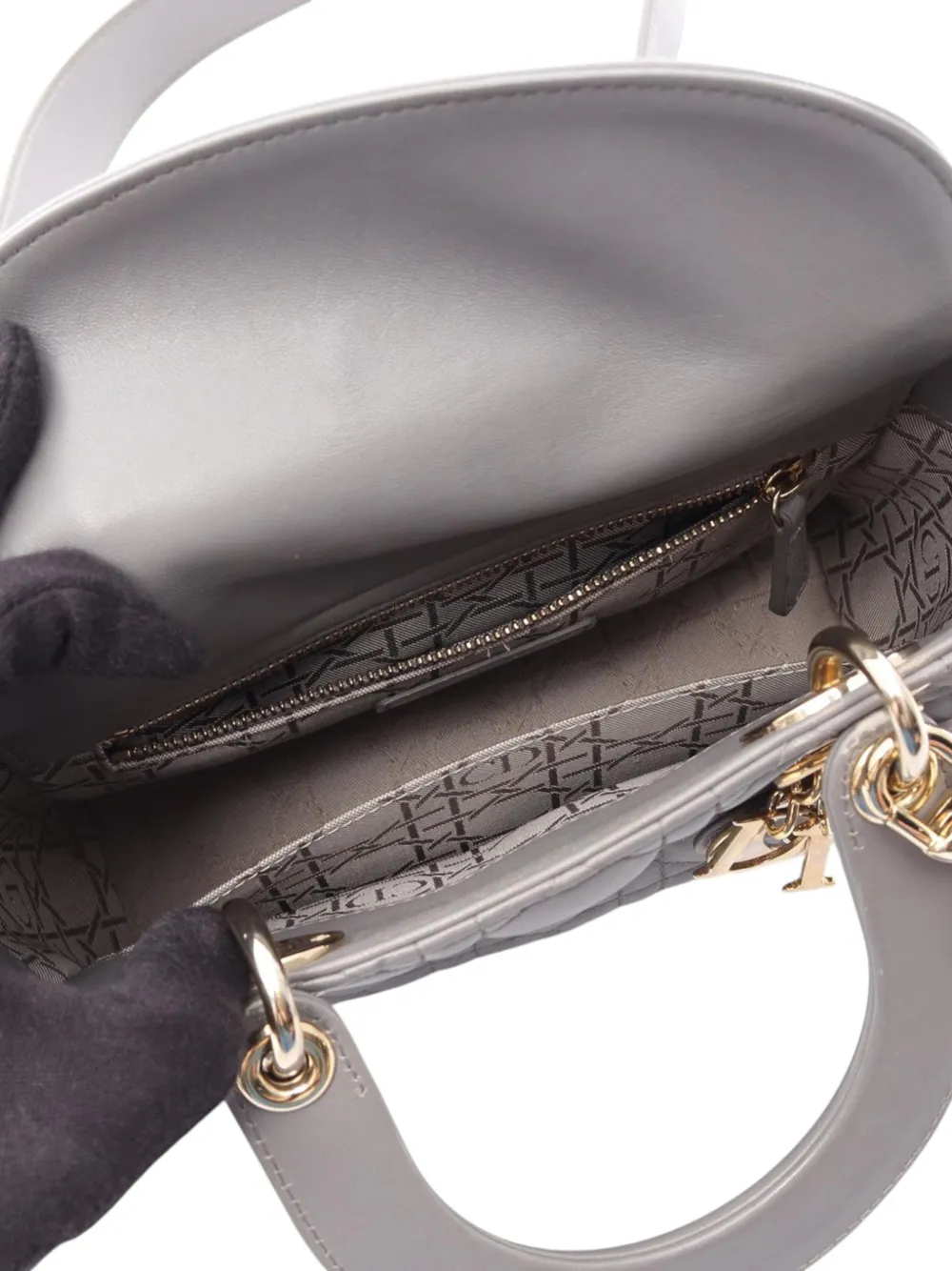 Christian Dior Pre-Owned 2010-2026 スモール ラムスキン カナージュ