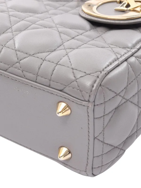 Christian Dior Pre-Owned 2010-2026 スモール ラムスキン カナージュ