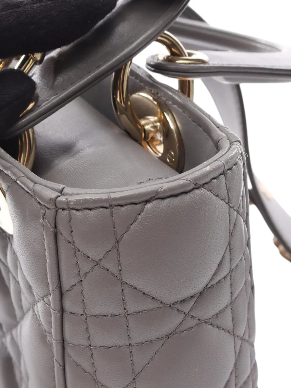 Christian Dior Pre-Owned 2010-2026 スモール ラムスキン カナージュ