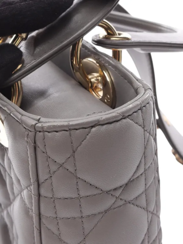 Christian Dior Pre-Owned 2010-2026 スモール ラムスキン カナージュ