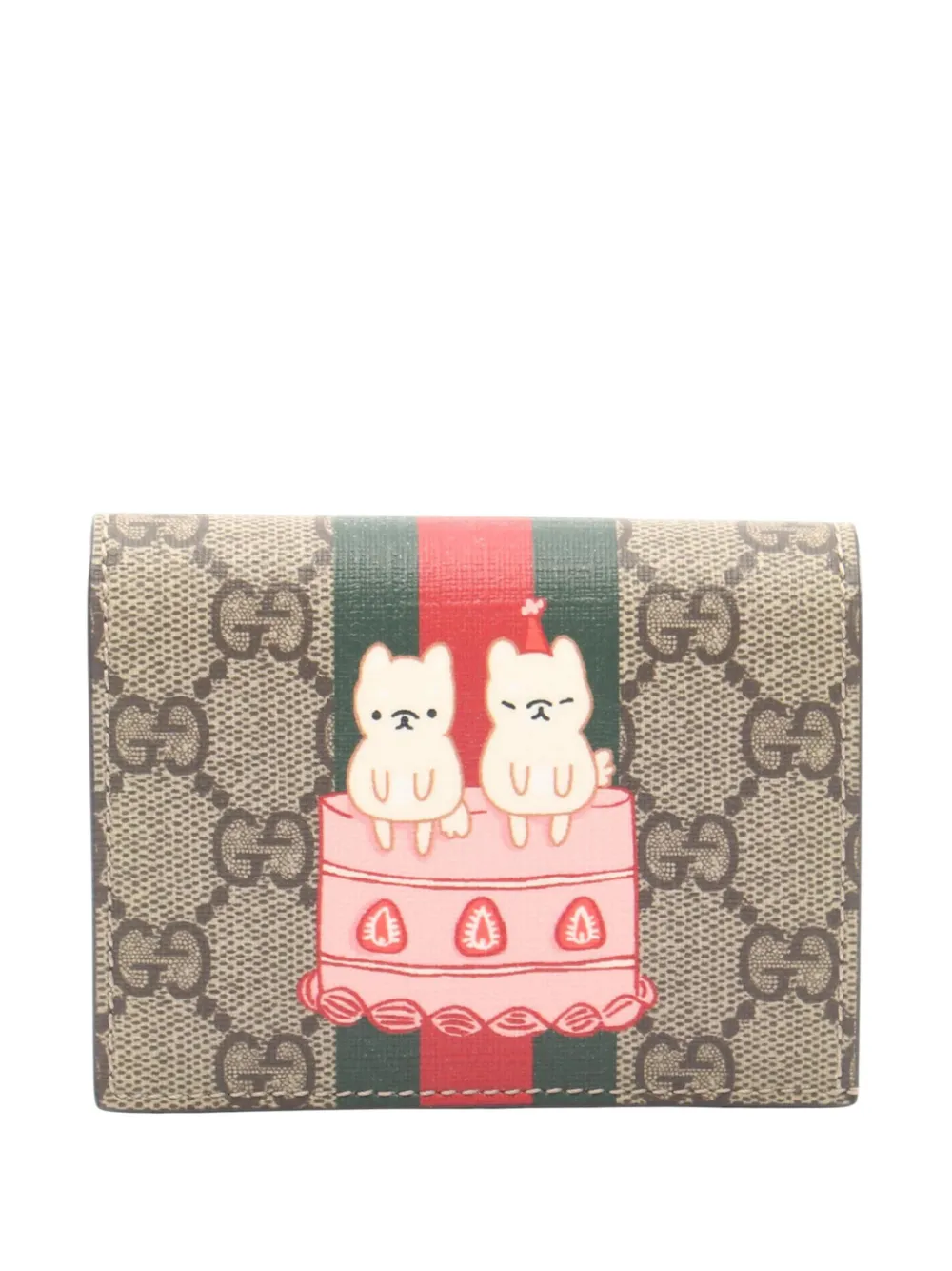 Gucci Pre-Owned 2016-2026 Pikarar Kawaii GG Supreme Wallet small wallets - Toni neutri