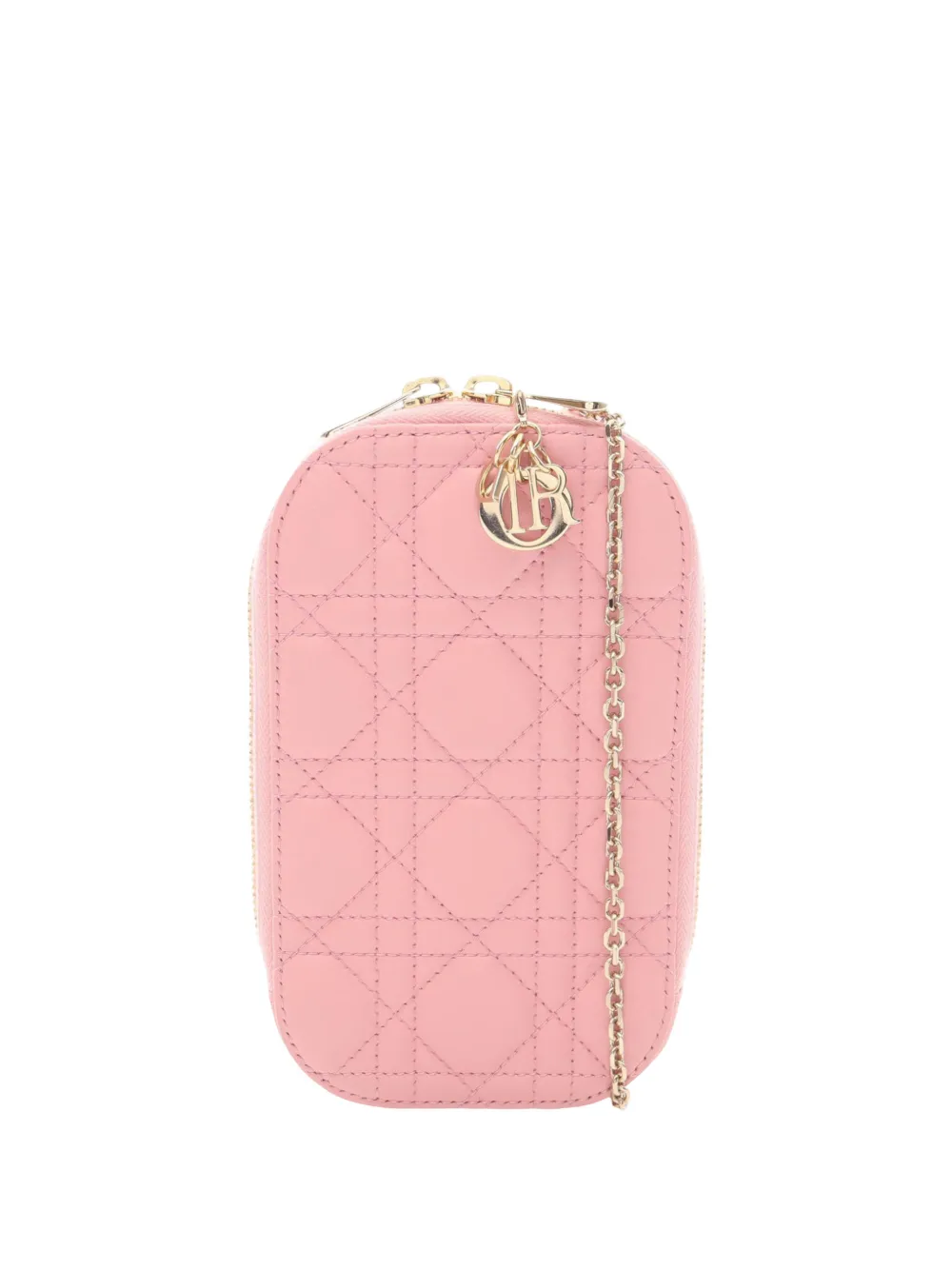 Christian Dior Pre-Owned 2010-2026 Lambskin Cannage Call'in shoulder bag - Pink