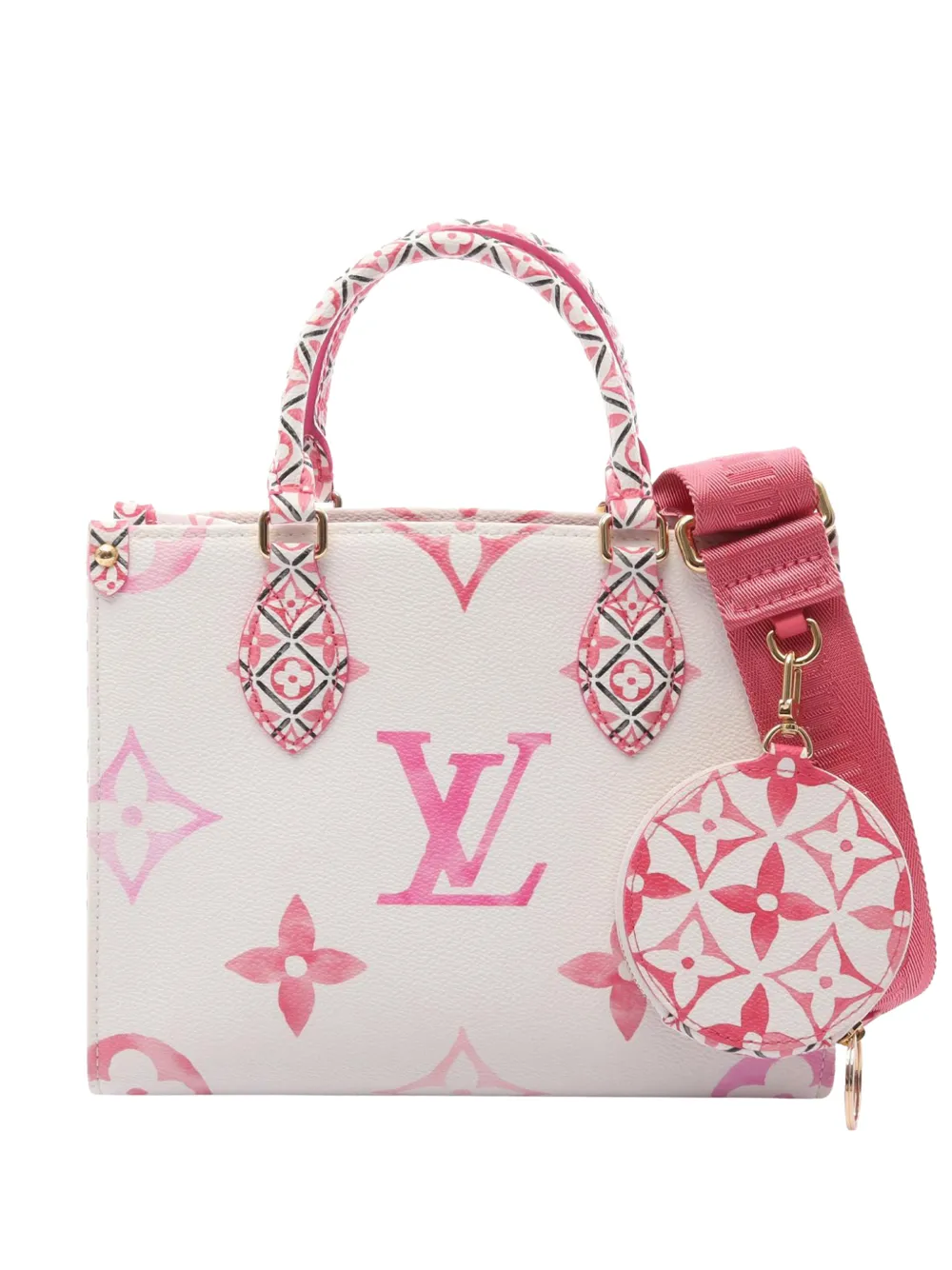 Louis Vuitton Pre-Owned 2010-2026 Monogram Giant By The Pool 2.0 OnTheGo PM satchel - Bianco