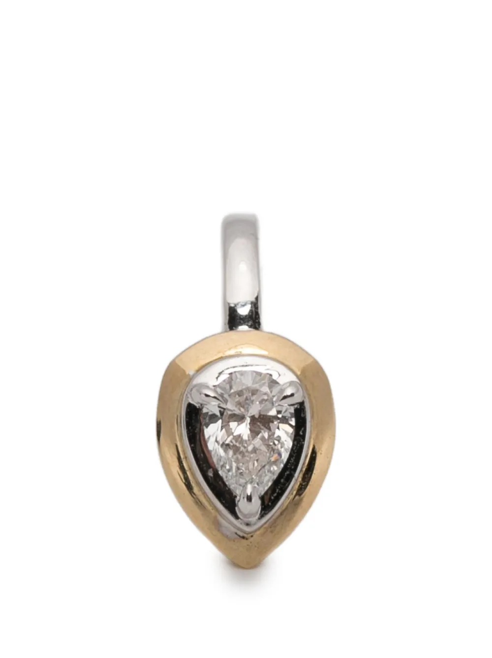 Rainbow K diamond earrings - Argento