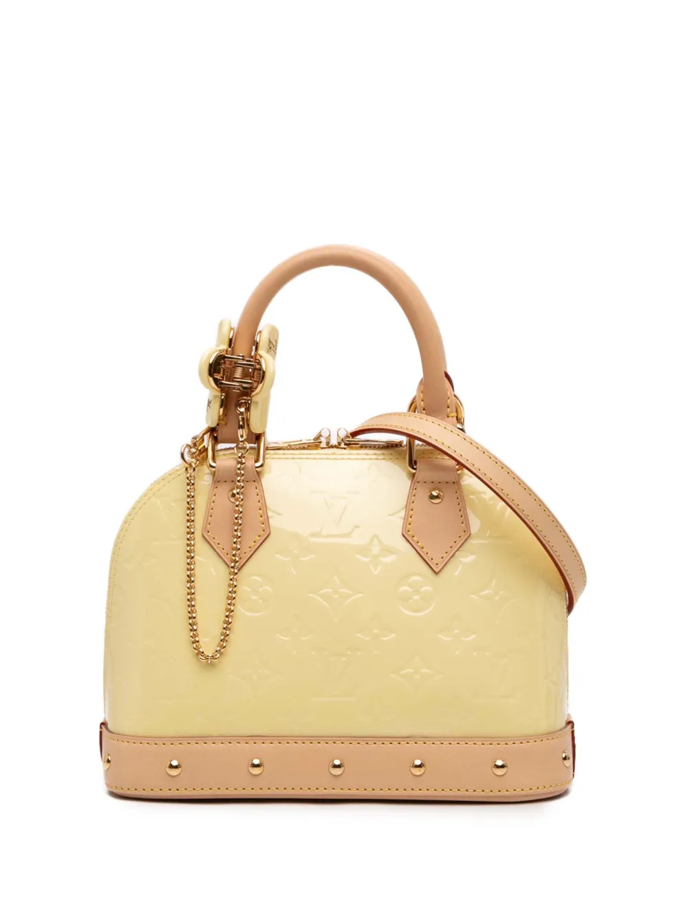 Louis Vuitton Pre-Owned 2021-2026 Monogram Vernis Hairclip Alma BB satchel - Yellow
