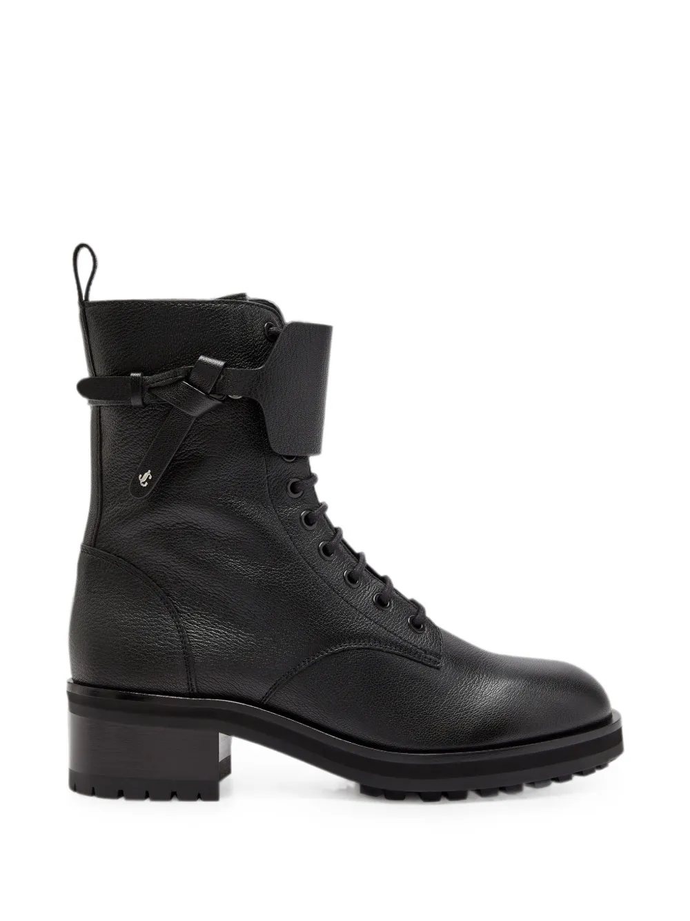 Jimmy Choo Rosabel leather combat boots Zwart