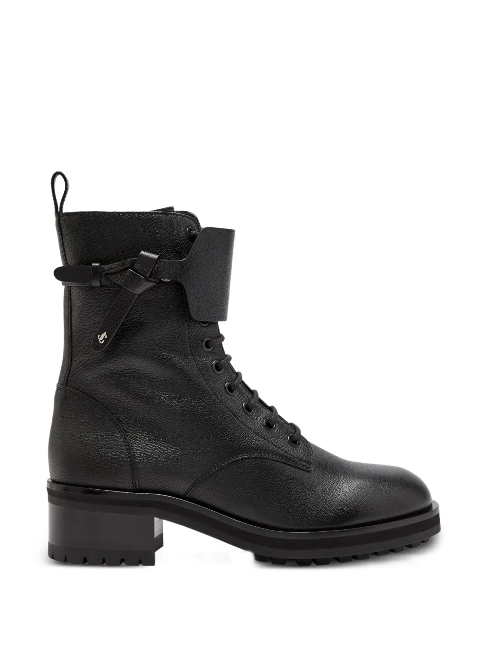 Jimmy Choo Rosabel leather combat boots Zwart