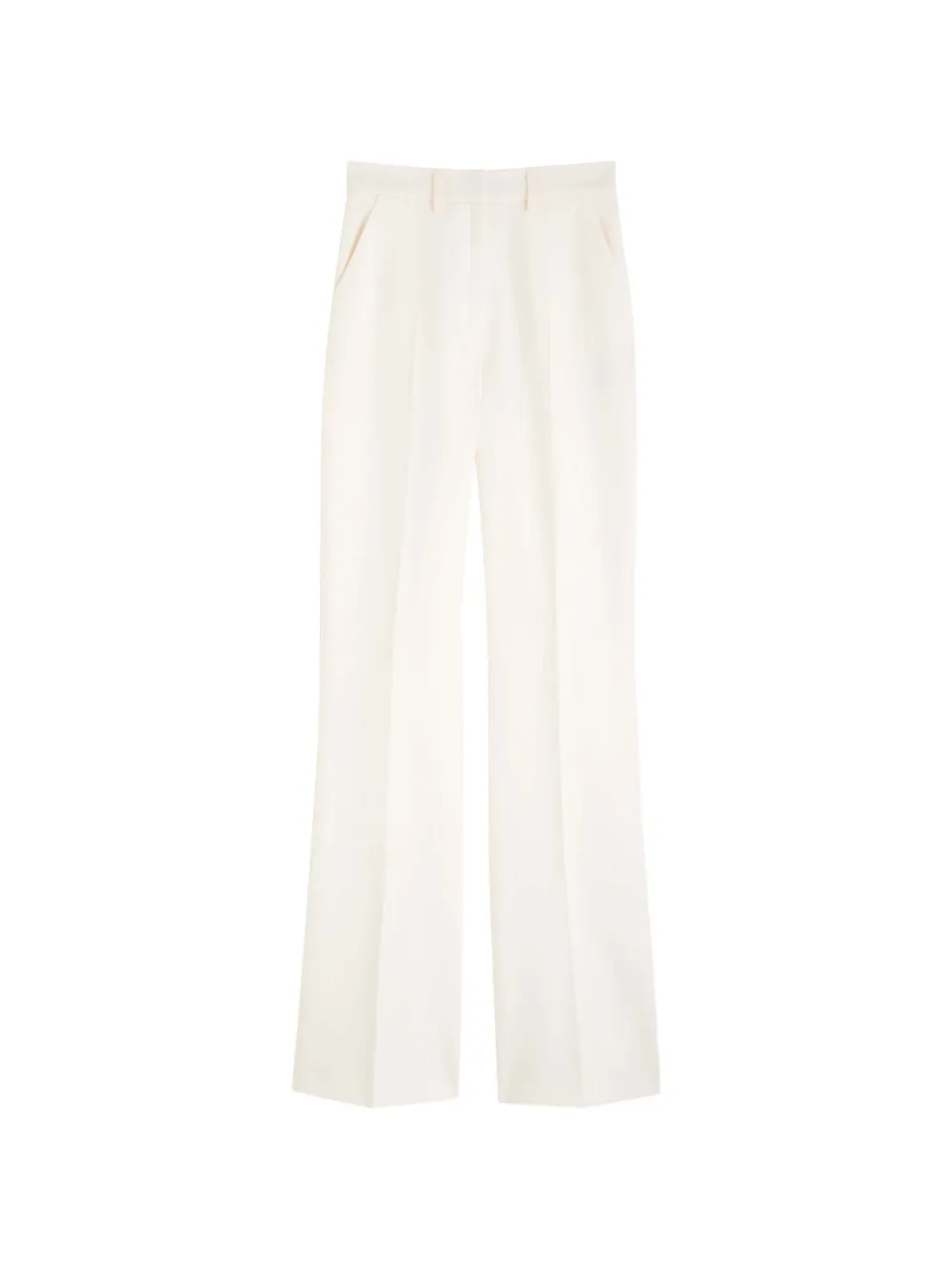 David Koma pressed-crease tailored trousers - Toni neutri