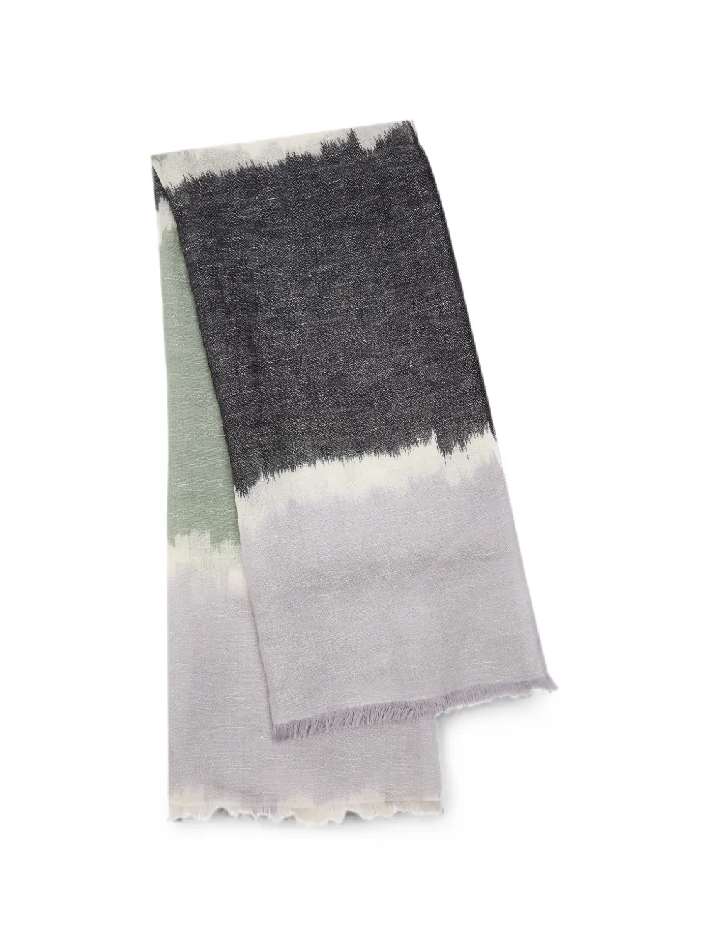 Denis Colomb Summer jacquard scarf - Nero