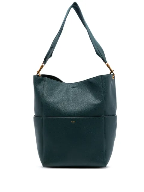 Celine Pre-Owned 2015-2022 Medium Leather Seau Sangle bucket bag