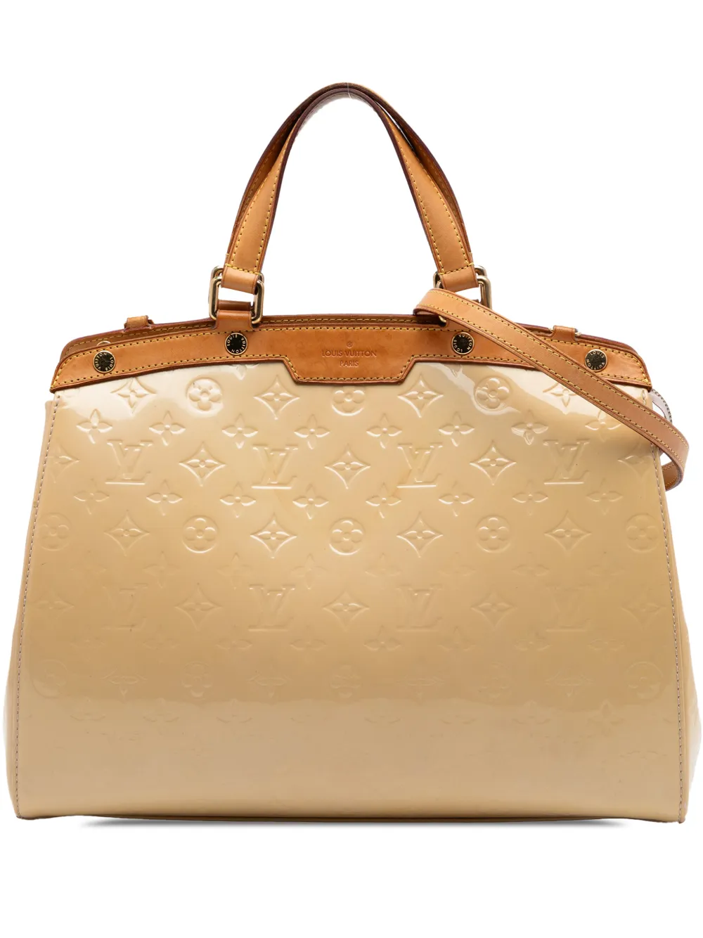 Louis Vuitton Pre-Owned 2019 Monogram Vernis Brea GM satchel - Toni neutri