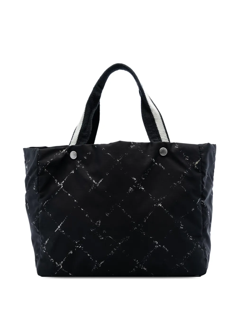 CHANEL Pre-Owned 2000-2002 Old Travel Line Nylon tote bag - Nero