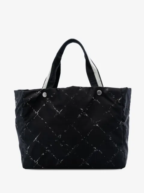 CHANEL Pre-Owned 2000-2002 Old Travel Line Nylon tote bag