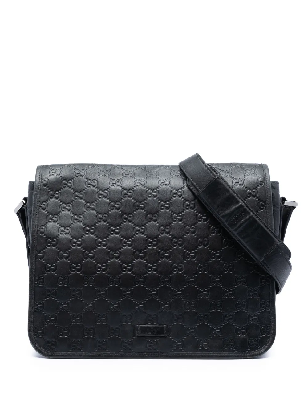 Gucci Pre-Owned 2016-2026 Guccissima Messenger Bag crossbody bag - Nero