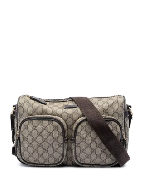 Gucci Pre-Owned 2016-2026 GG 수프림 더블 포켓 크로스 백
