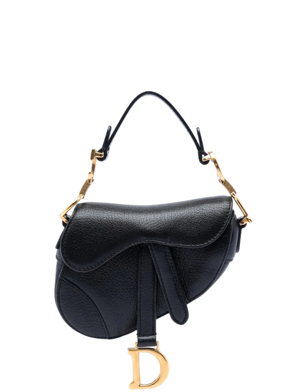 Christian Dior Pre-Owned 2021 Micro Goatskin Saddle Bag satchel - Schwarz