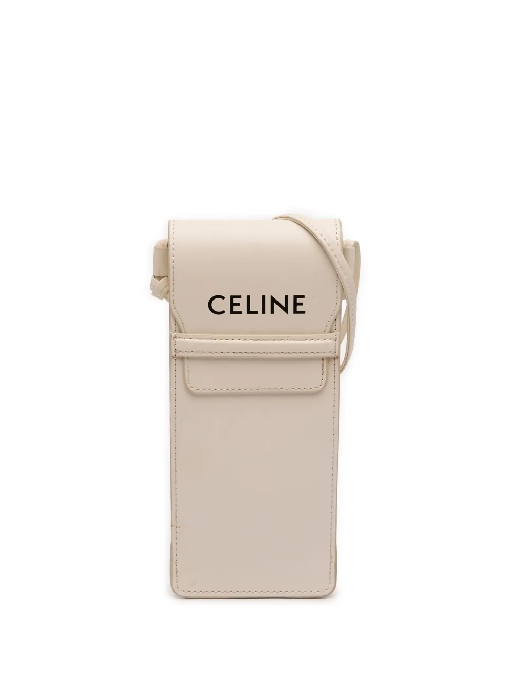 Celine Pre-Owned 2000-2026 Smooth Calfskin Sunglasses Pouch crossbody bag - Bianco