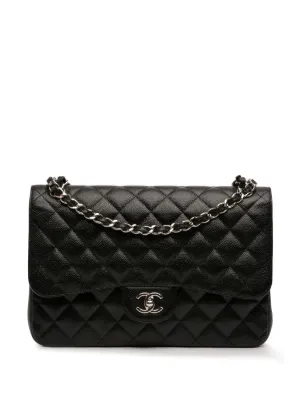 CHANEL Pre-Owned 1991 Small Classic Flap Shoulder Bag | Black