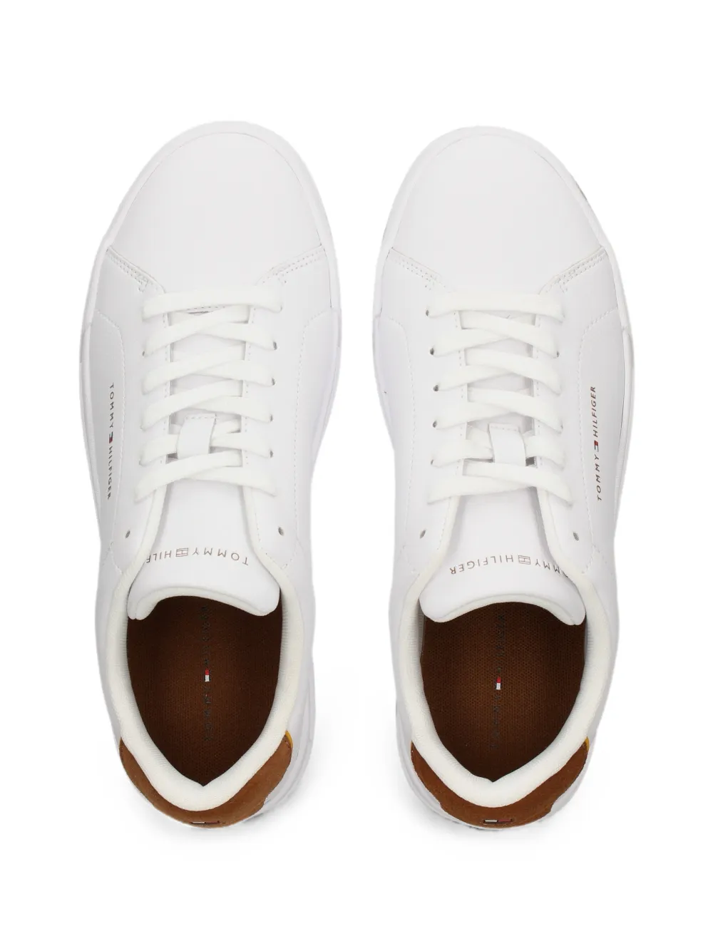 Tommy Hilfiger Low-top sneakers met logo-print Wit
