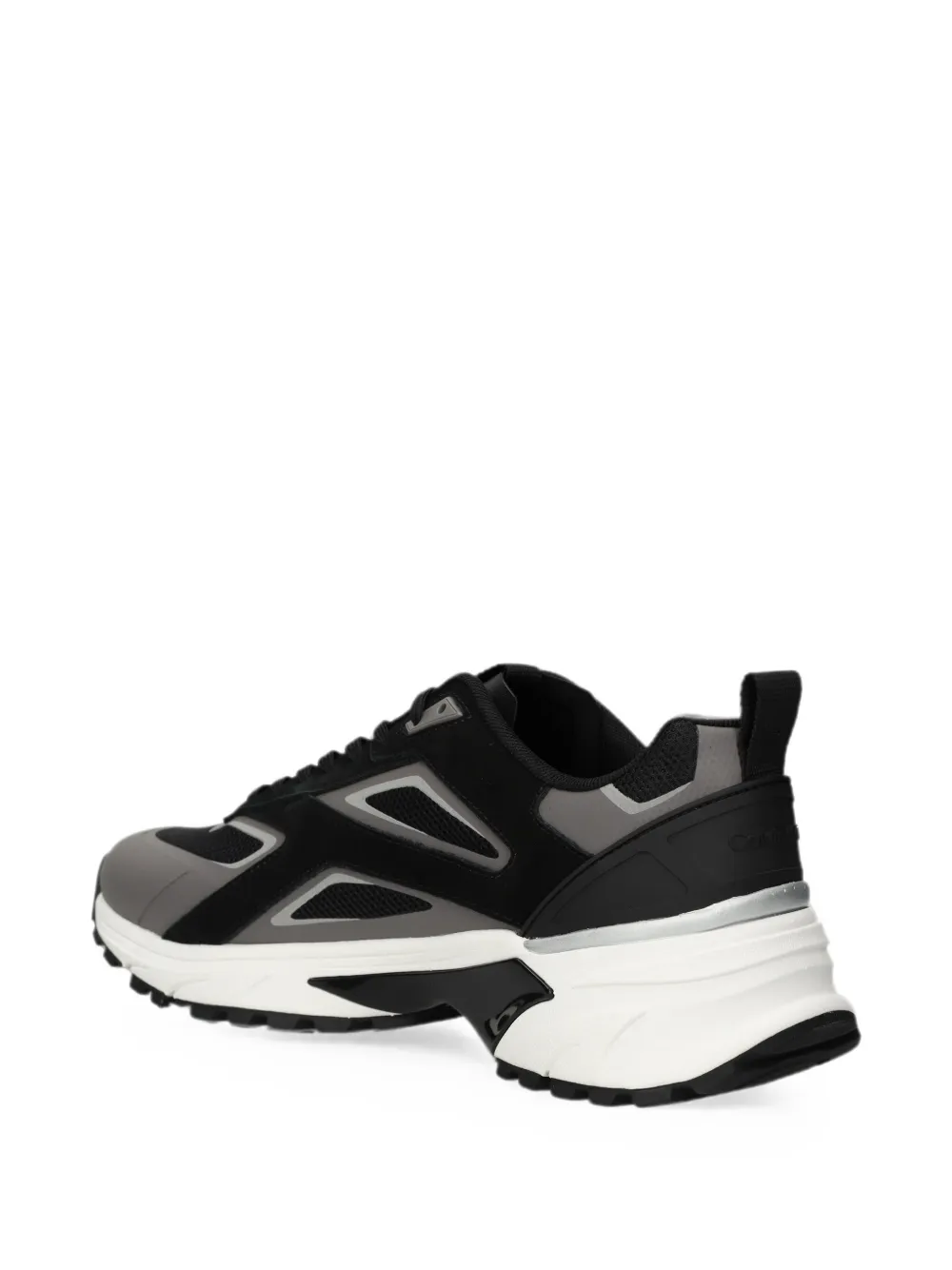 Calvin Klein Low-top sneakers met logoprint en vlakken Zwart