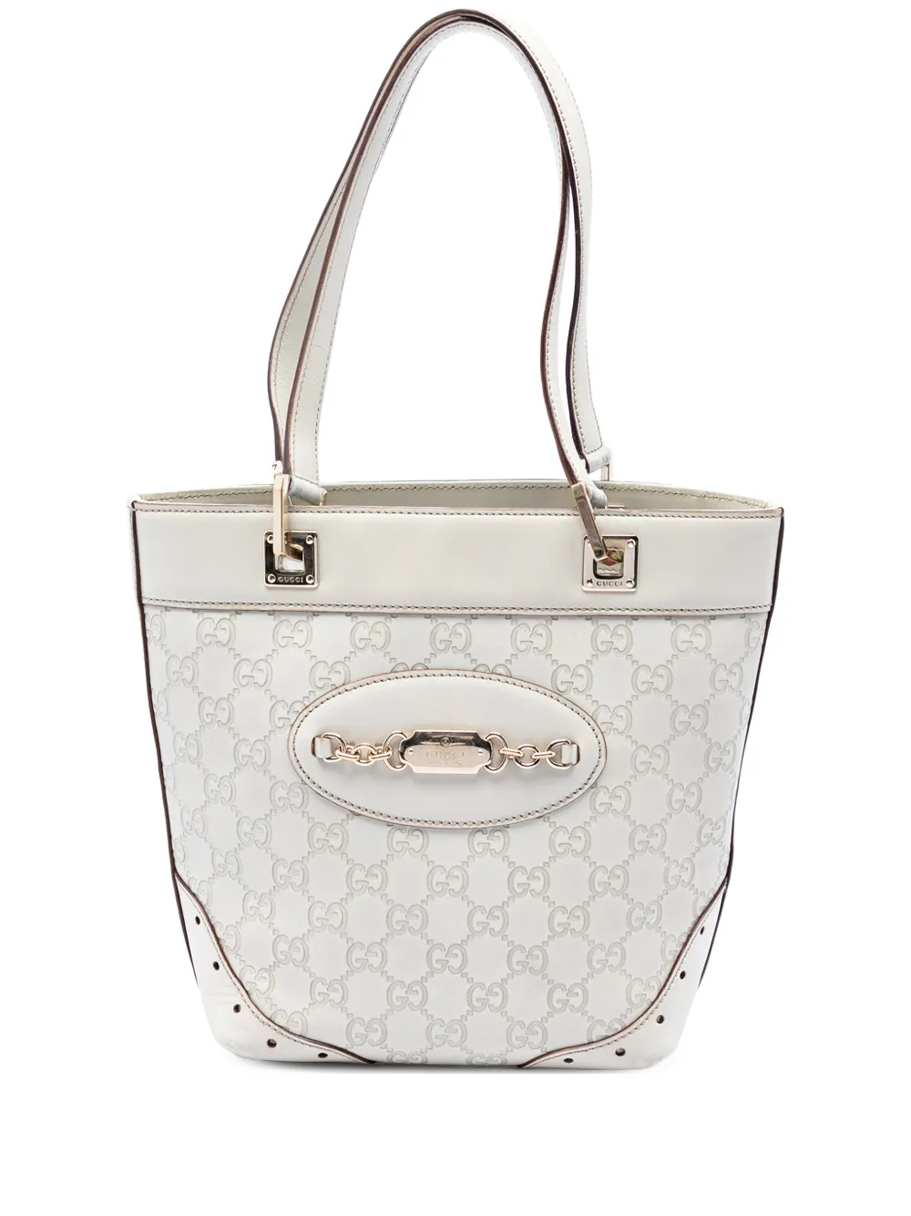 Gucci Pre-Owned 2000-2016 Mini Guccissima Punch tote bag - Bianco