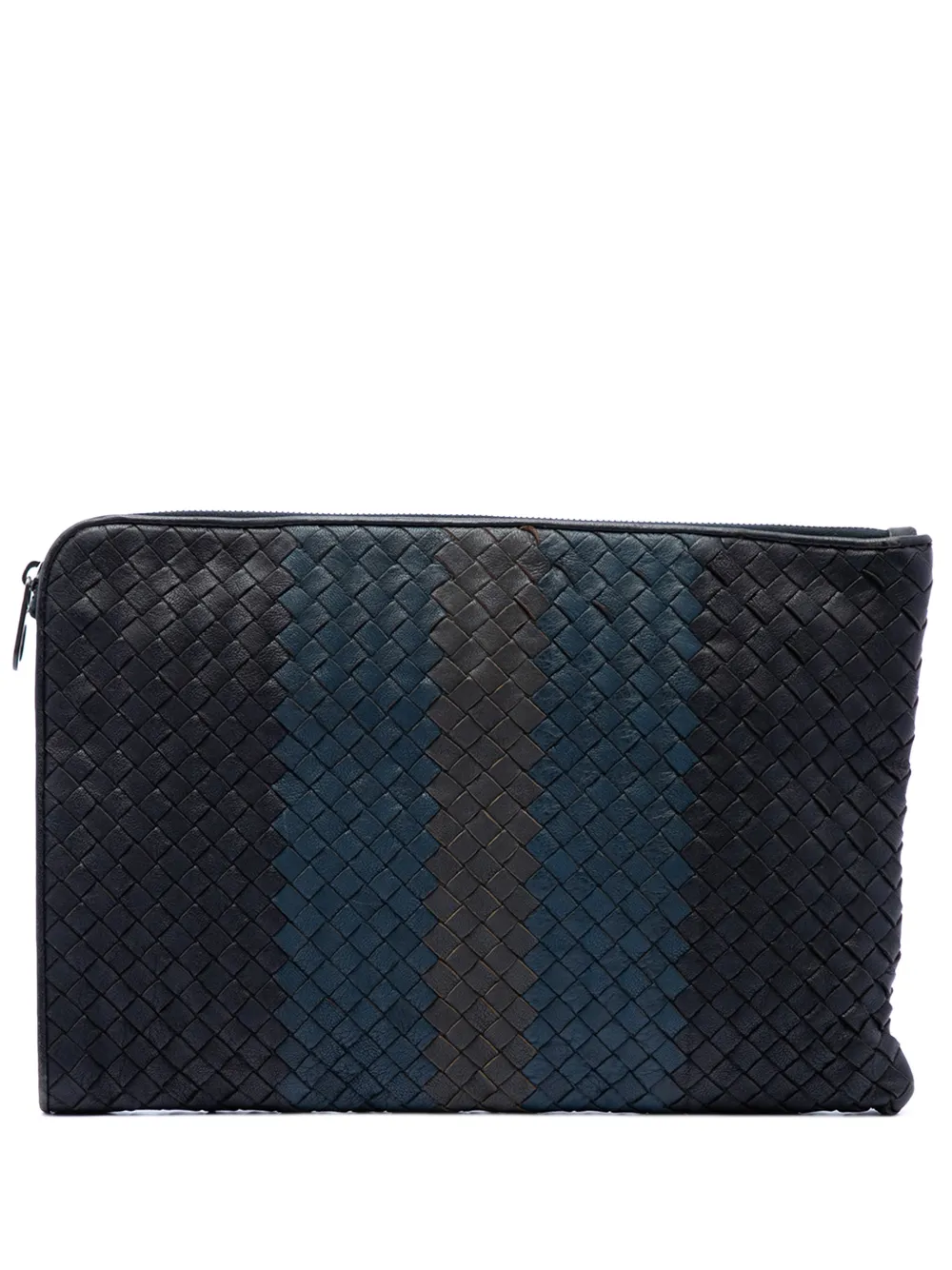 Bottega Veneta Pre-Owned 2012-2026 Tricolor Nappa Intrecciato clutch bag - Schwarz