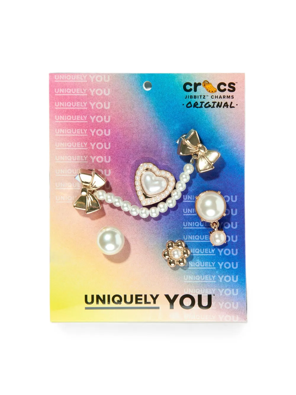 Crocs Kids Jibbitz™ faux-pearl shoe charms (set of five) - Gold
