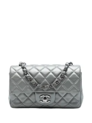 CHANEL Pre-Owned 2010-2011 Jumbo Classic Metallic Lambskin Double