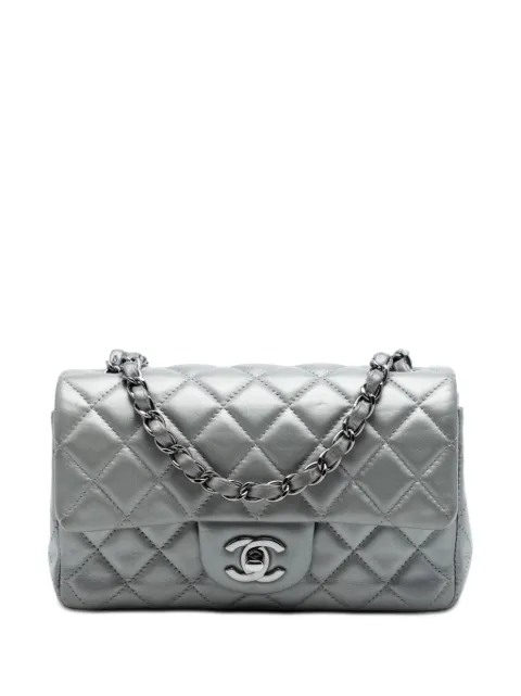CHANEL Pre-Owned bolsa crossbody Single Flap mini rectangular de piel de cordero 2013-2014