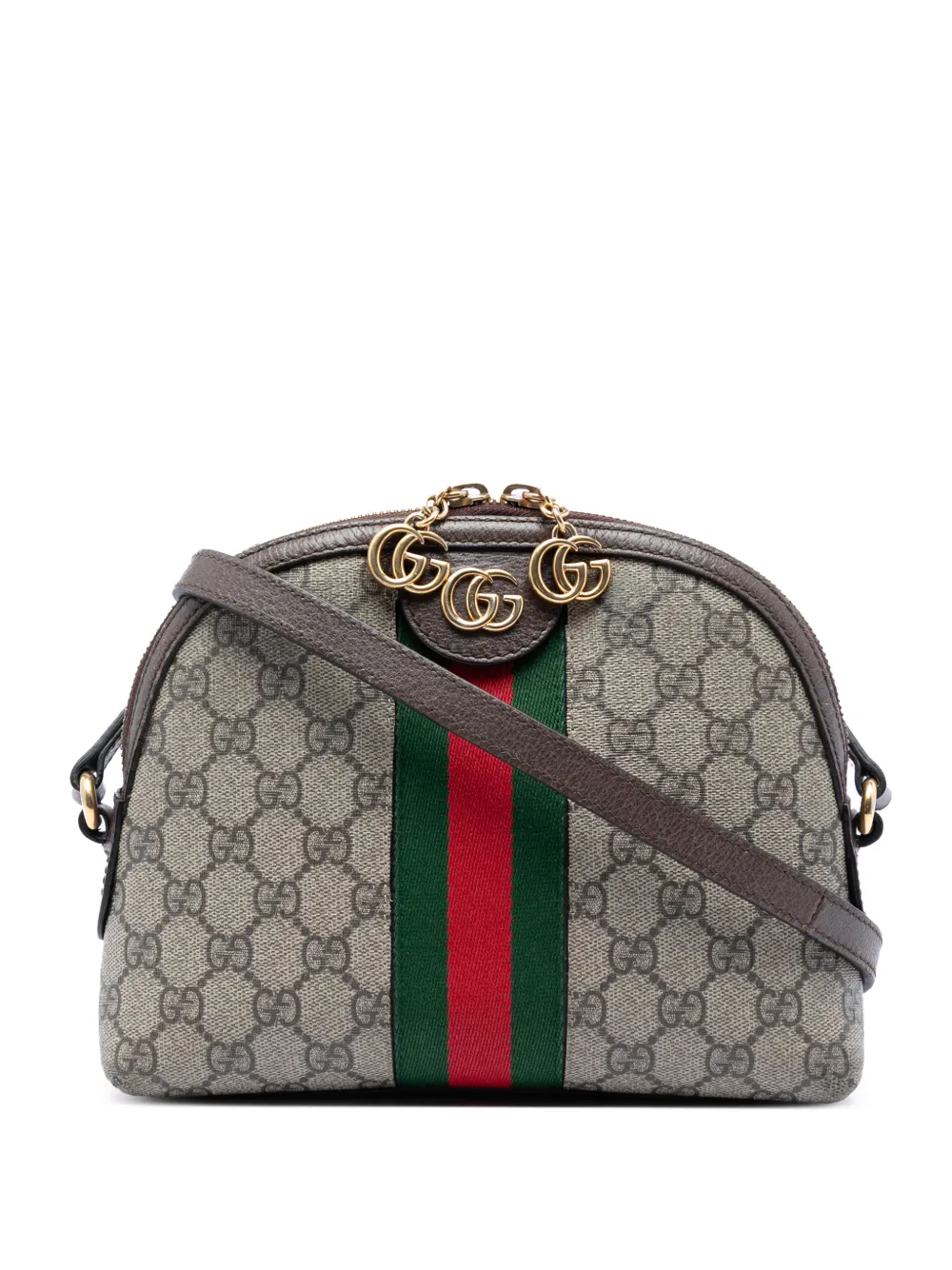 Gucci Pre-Owned 2016-2026 Small GG Supreme Web Ophidia Dome crossbody bag - Toni neutri
