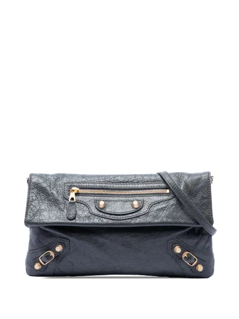Balenciaga Pre-Owned 2015 Lambskin Motocross Giant 12 Envelope Clutch With Strap crossbody bag