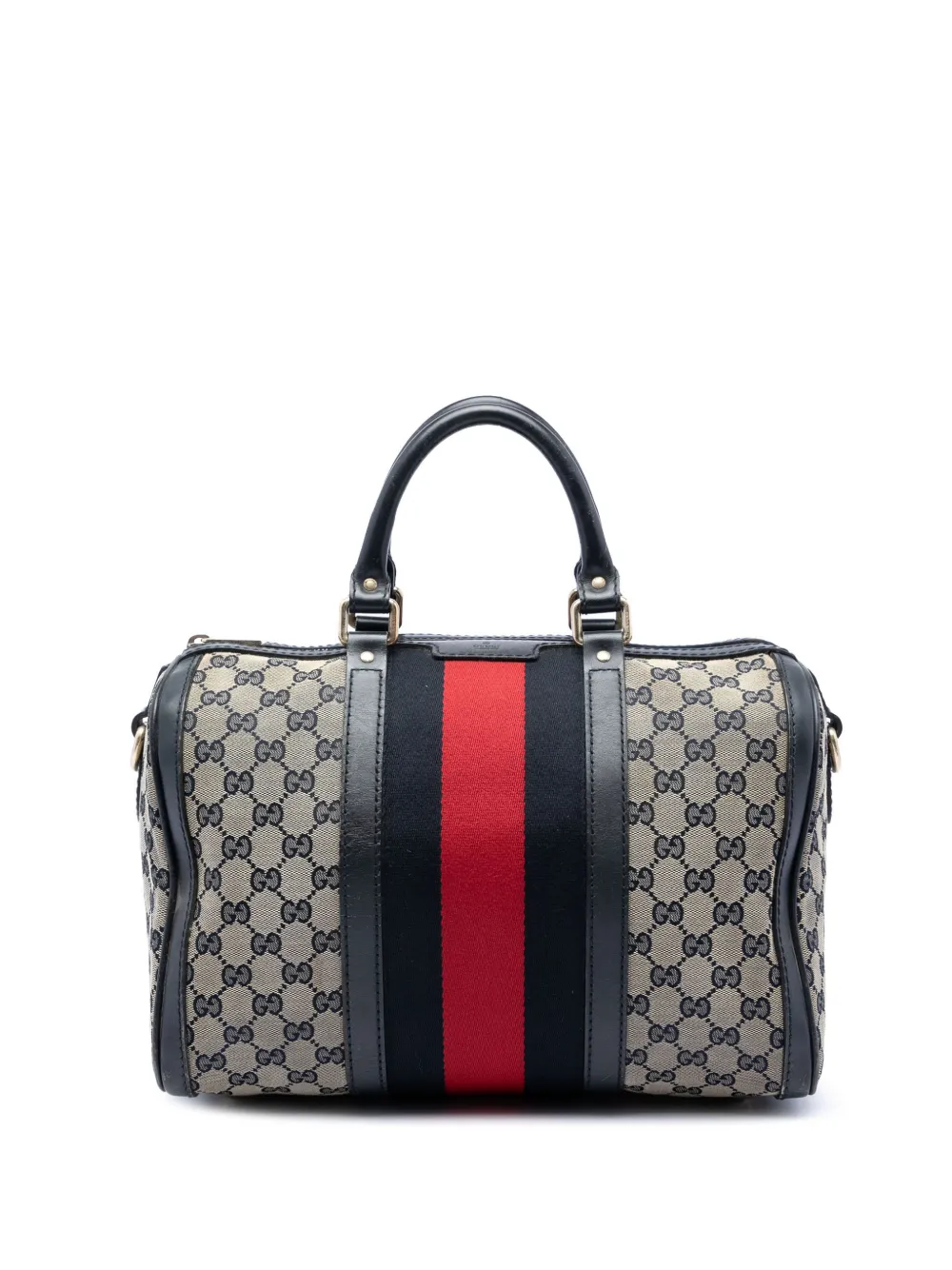 Gucci Pre-Owned 2016-2026 Medium GG Canvas Web Joy Boston Bag satchel - Toni neutri
