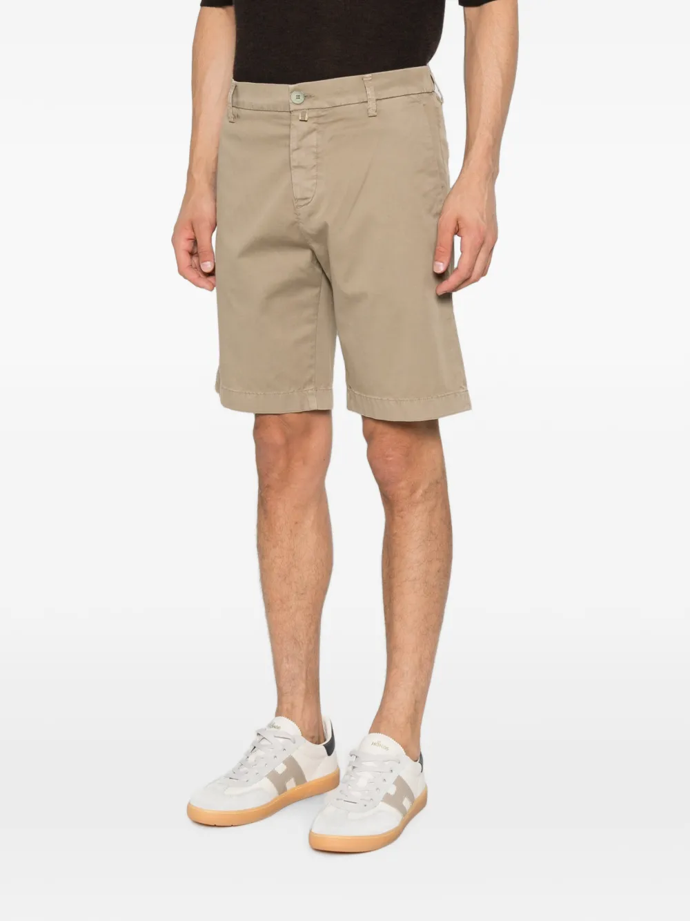 Jacob Cohën George stretch-katoenen shorts Beige