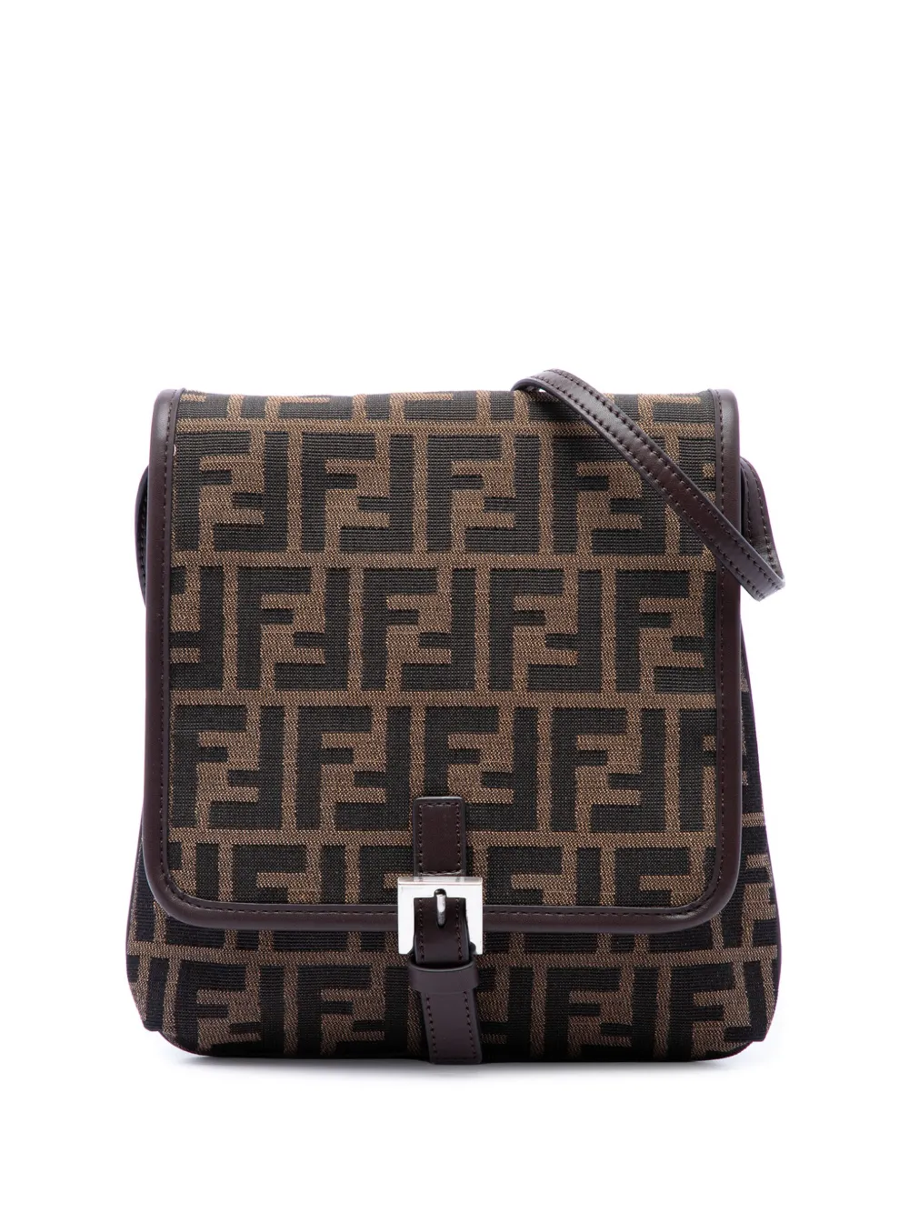 Fendi Pre-Owned 2000-2010 Zucchino Canvas crossbody bag - Marrone