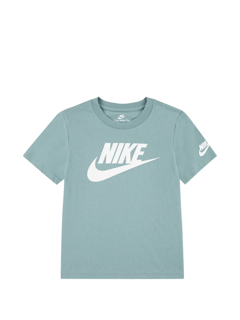 Nike Kids Futura Evergreen logo-print T-shirt - Verde