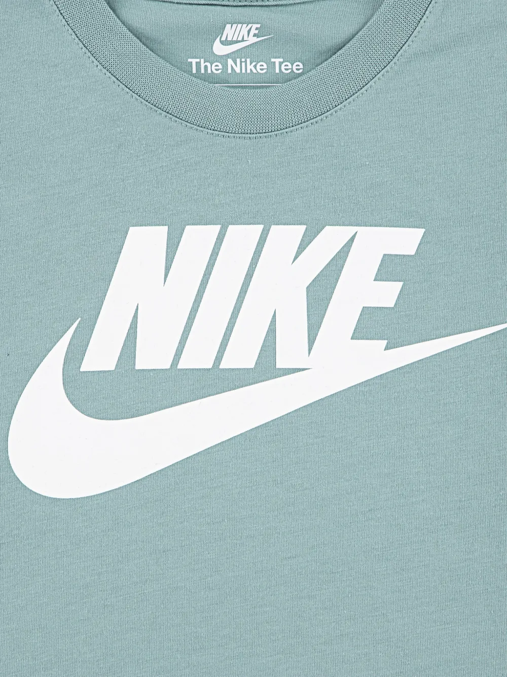 Nike Kids Futura Evergreen T-shirt met logoprint Groen