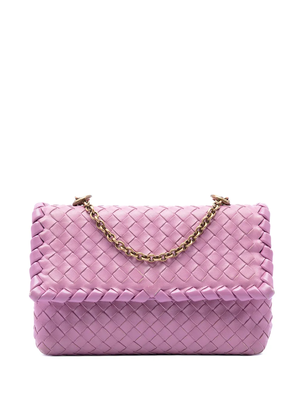 Bottega Veneta Pre-Owned 2012-2026 Baby Nappa Intrecciato Olimpia crossbody bag - Rosa