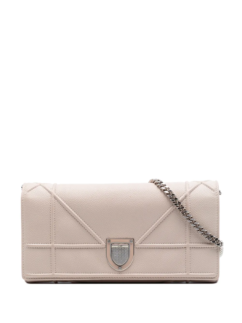Christian Dior Pre-Owned 2015 Grained Calfskin Diorama Croisiere Wallet on Chain crossbody bag - Rosa