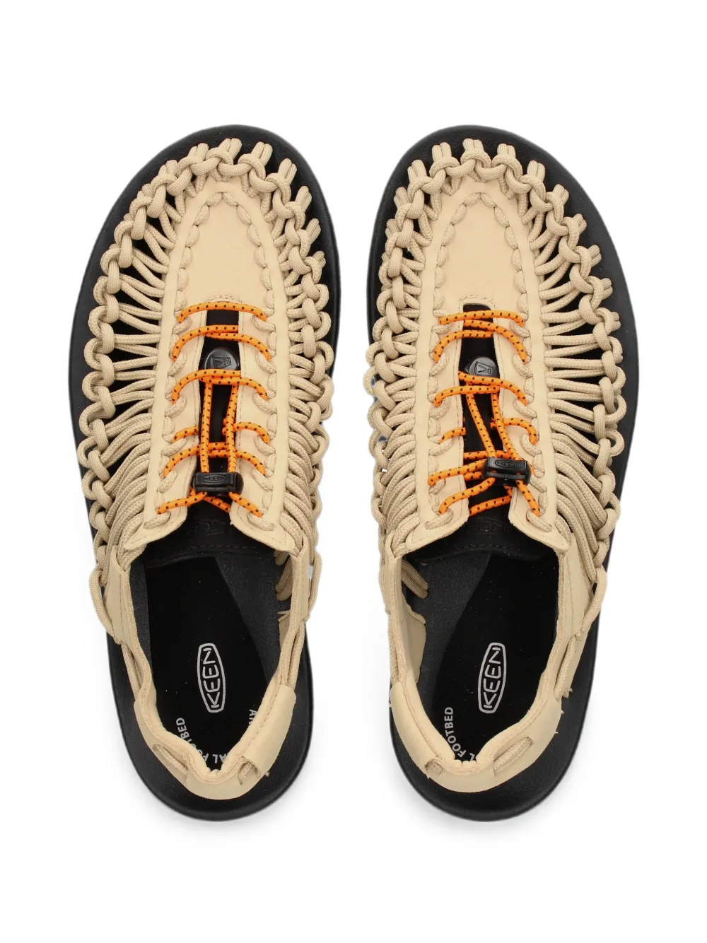 KEEN FOOTWEAR Uneek woven-cord sandals Beige