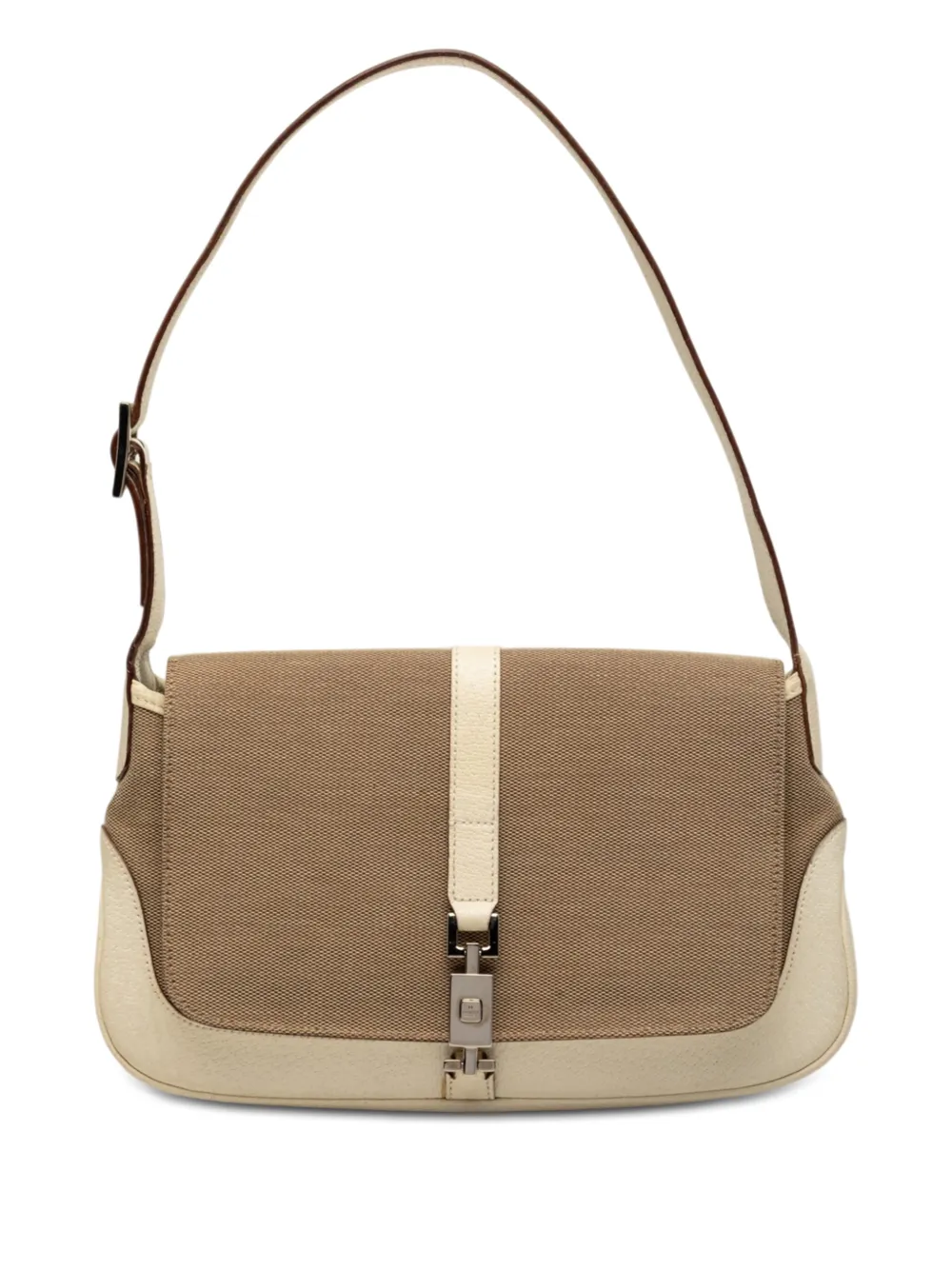 Gucci Pre-Owned 2000-2015 Canvas Jackie O Flap shoulder bag - Marrone