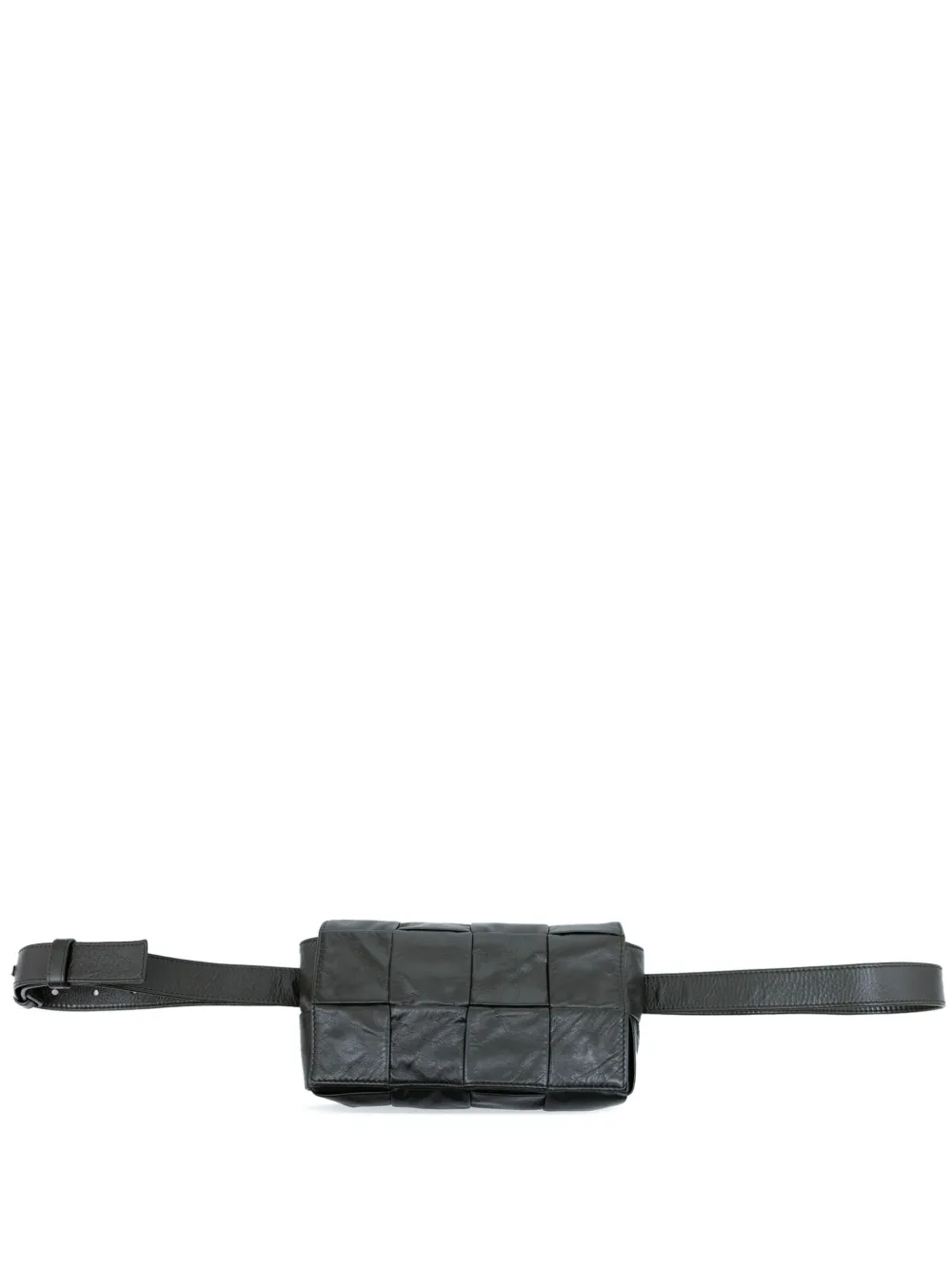 Bottega Veneta Pre-Owned 2012-2026 Paper Calfskin Intrecciato Cassette belt bag - Grau