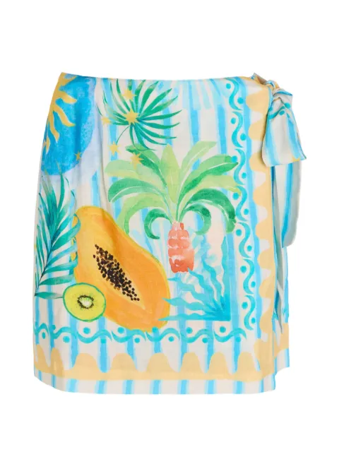 NEVER FULLY DRESSED Rio wrap mini skirt