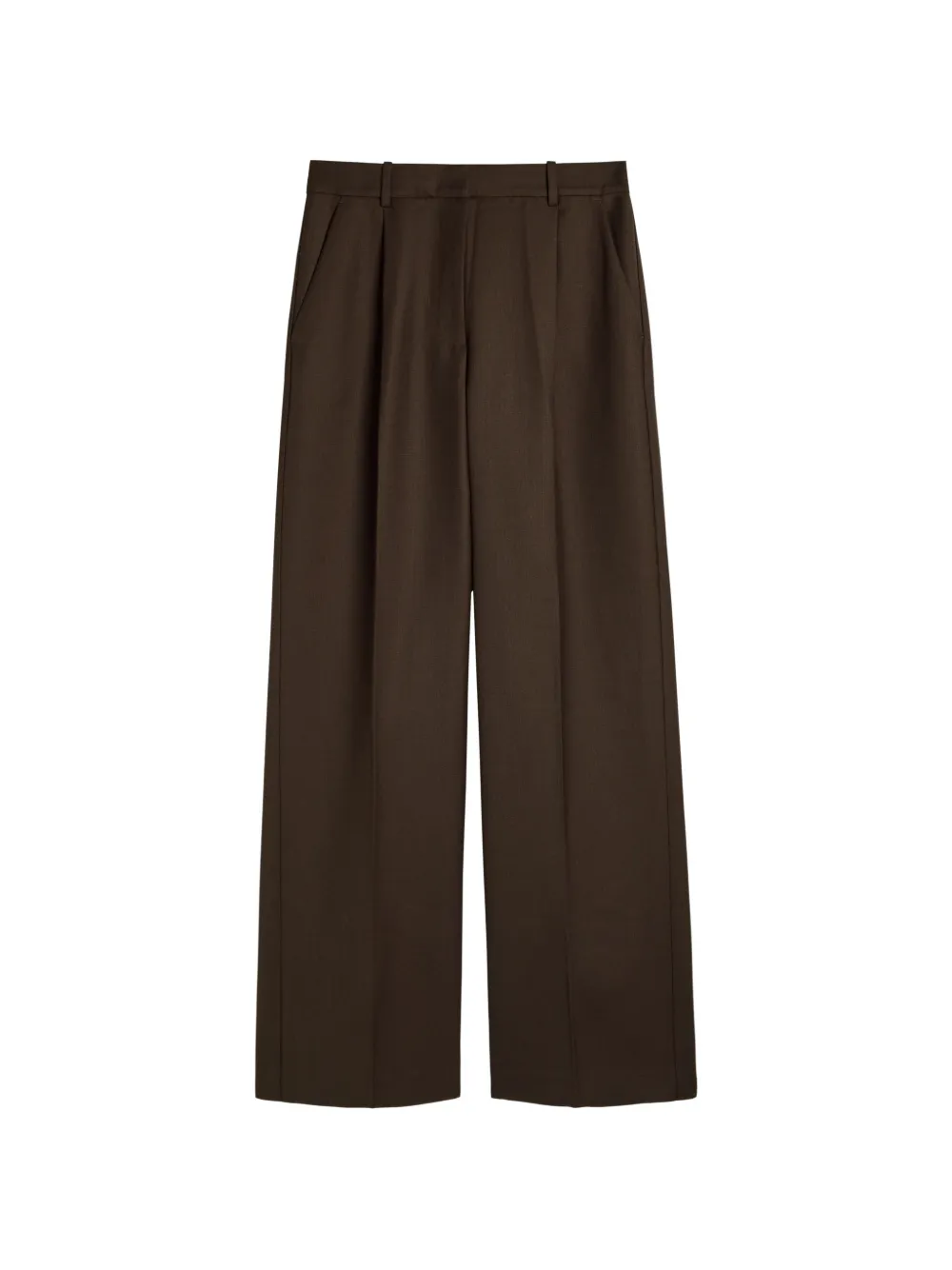 ANINE BING Trent straight-leg trousers - Marrone